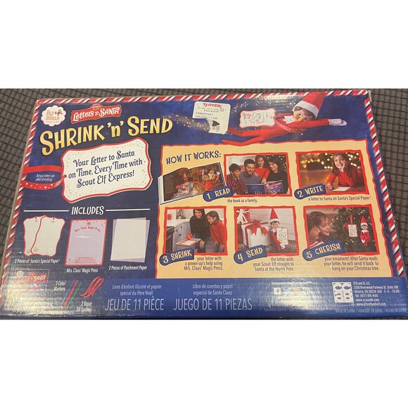 Elf on The Shelf Book Letters to Santa set Shrinky Dinks New - Picture 4 of 4